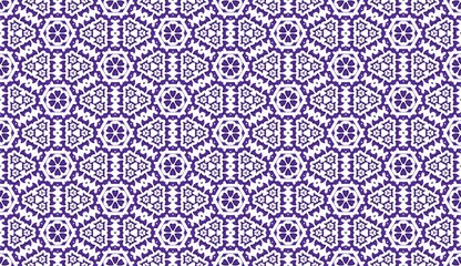 Violet Pop Chic & Playful geometric seamless pattern