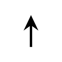 Up Arrow Icon Minimalist Design Vector Illustration Growth Progress Success Concept