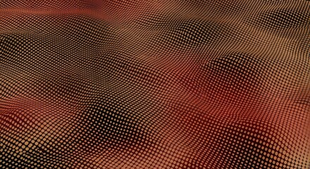 Abstract geometric torus shape with glowing green connected nodes on dark background