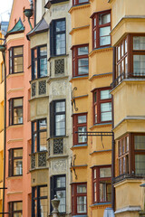 Colorful houses in the Old Town (Altstadt), Innsbruck, Austria