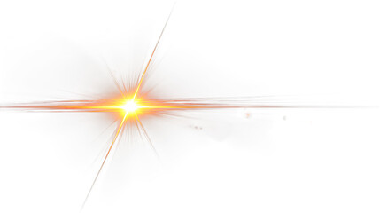 Abstract bright light and starburst effect isolated on white background