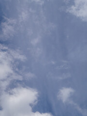 Soft White Clouds in a Blue Sky