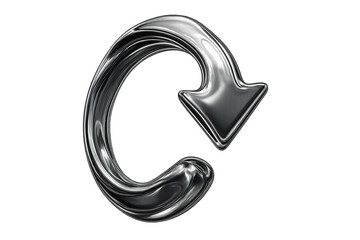 png image of a silver arrow.
