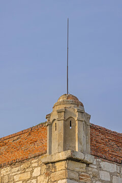 Metal Spike Lightning Rod Protection at Castle in Vidin Bulgaria