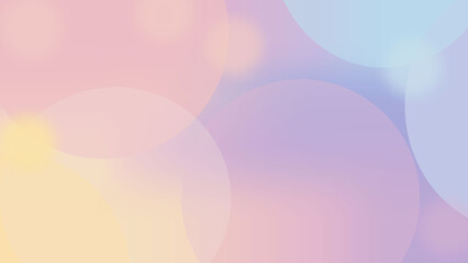 Pastel Gradient with Overlapping Circular Shapes