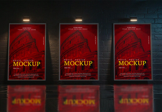 Movie Poster Mockup for Film Promotion & Advertising