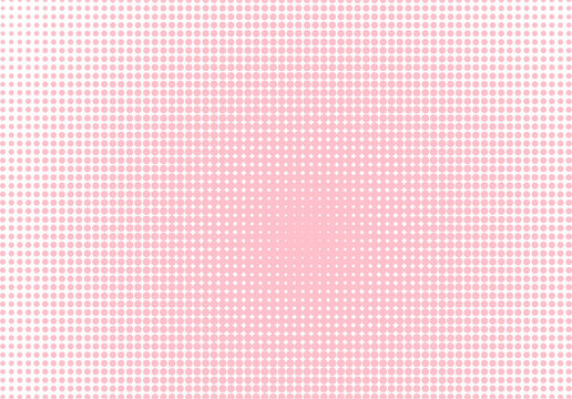 Halftone dot retro pink background
