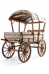 Fototapeta premium Vintage Wooden Covered Wagon