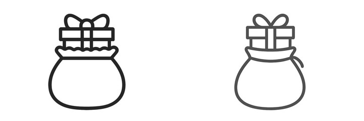 Vector illustration of a gift bag ready for celebration