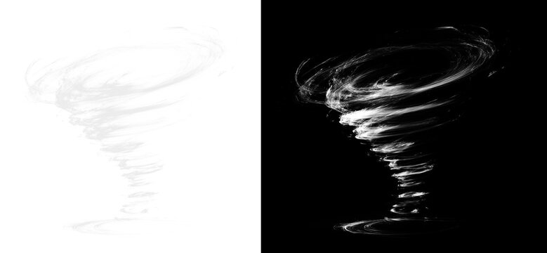 Tornado swirl vortex Png with neon energy, glow, particles, magic wind motion, abstract rotation and blue transparent background with spark and flare effect