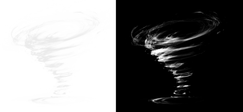 Tornado swirl vortex Png with neon energy, glow, particles, magic wind motion, abstract rotation and blue transparent background with spark and flare effect - Powered by Adobe