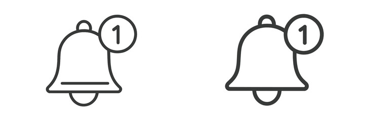 Notification icons for alerts and reminders in clean design