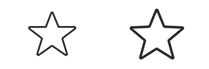 Obraz premium Vector illustration of simple star shapes for various designs