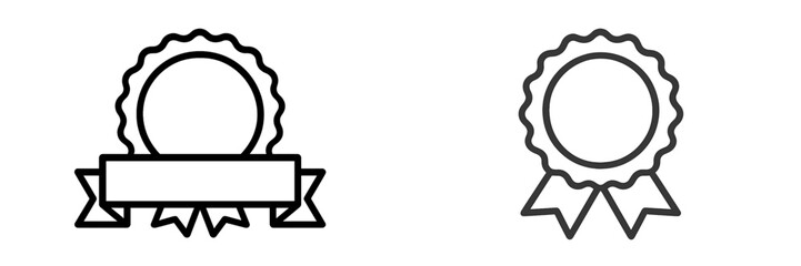 Modern award badge design in vector style for various uses