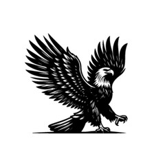 Majestic Soaring Eagle Vector Artwork
