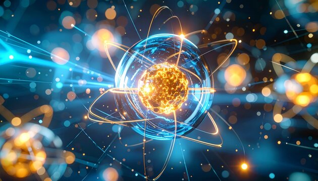 Artistic Visualization of Subatomic Particles and Quantum Energy