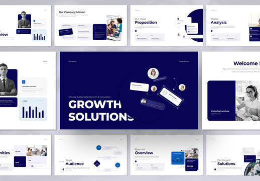 Business Growth Solution Strategy Presentation Template
