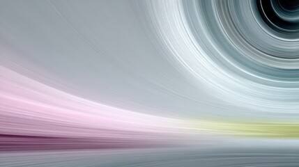 Abstract Concentric Circles Nested Design with Gradient Colors