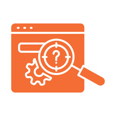 Better search engine color flat icon for digital and print projects.