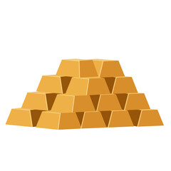 A shimmering pyramid of stacked gold bars symbolizes wealth, investment, and financial success, representing prosperity and valuable assets.