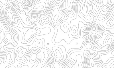 Topographic map pattern background vector. Abstract mountain terrain map background with abstract shape line texture.  Concept of technology, science. Wallpaper. Pattern.