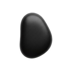 Smooth black spa stone for hot stone massage therapy