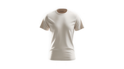Plain white cotton t-shirt classic fit Isolated front and back view on white and transparent background