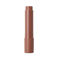 Nude brown lip balm stick in a matte tube
