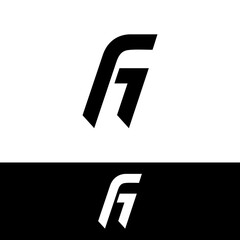 Obraz premium Abstract logo design featuring a stylized letter 