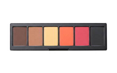 Contour and blush makeup palette with six matte shades