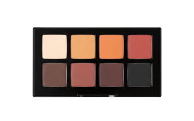 Warm toned matte eyeshadow palette for autumn makeup looks