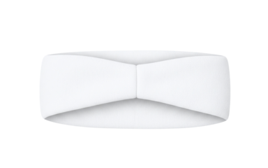 White spa headband for skincare and facial routines