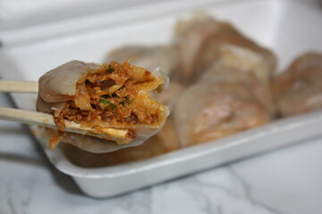 South Korean kimchi dumplings

