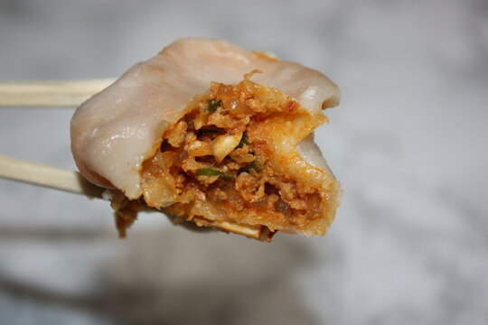 South Korean kimchi dumplings
