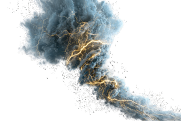 Dramatic storm clouds with lightning (2)