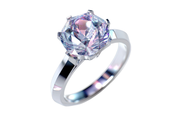 Close-up of a diamond engagement ring (1)