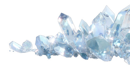 Cluster of icy crystals