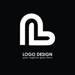 NB NB Logo Design, Creative Minimal Letter NB NB Monogram