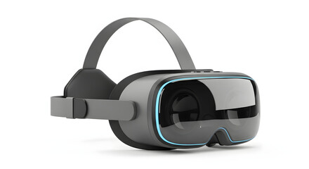 Virtual Reality Headset on White Background
