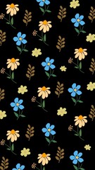 seamless pattern with flower