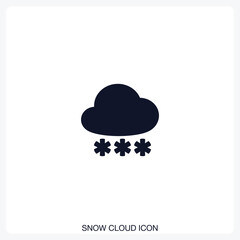 Snow Cloud Icon