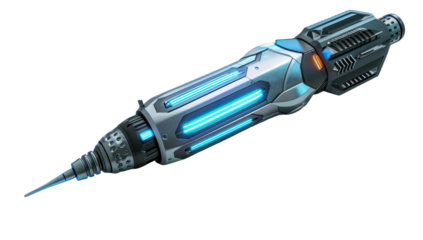 Futuristic pen-shaped weapon