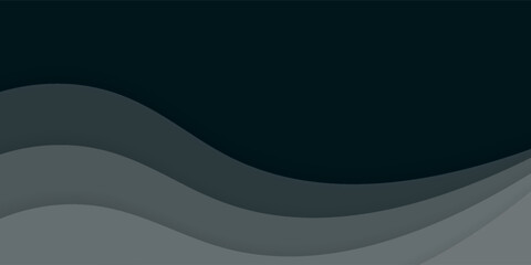 Abstract White and Green wave wide background banner modern arts