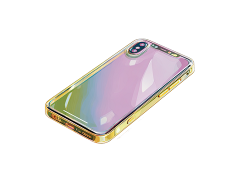 Colorful phone case illustration