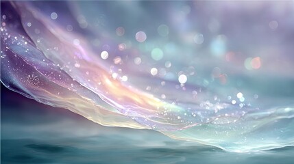 Iridescent Holographic Texture with Shifting Colors