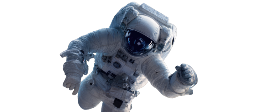Astronaut in space suit, floating (5)