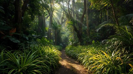 tropical jungle in thailand