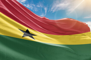 A vivid collection of national flags fluttering under the sunlit sky, representing the colors and pride of diverse nations around the world.