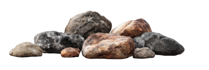 Pile of various stones