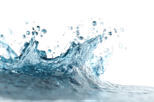 Water splash on a black background - Powered by Adobe